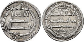 ISLAMIC, 'Abbasid Caliphate. al-Hadi, AH 169-170 / AD 785-786. Dirham (Silver, 24 mm, 2.72 g), al-Haruniya, AH 169 = 785/6. ‘lā ilāha illā / Allāh waḥ...