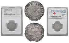 BRITISH, Tudor. Elizabeth I, 1558-1603. Sixpence 1575 (Silver, 26 mm, 2.86 g, 5 h), London. ✱ELIZAB.D.G.ANG.FR.ET.HI.REGINA Crowned bust of Elizabeth ...