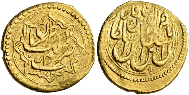 IRAN, Qajars. Nasir al-Din Shah, AH 1264-1313 / AD 1848-1896. Toman (Gold, 17 mm...