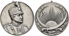 IRAN, Pahlavis. Reza Shah, AH 1304-1320 / AD 1925-1941. Medal (Silver, 32 mm, 15.98 g, 12 h), military award for valor, no date (1926). Uniformed bust...