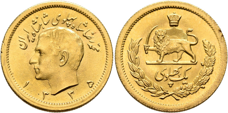 IRAN, Pahlavis. Muhammad Reza Shah, AH 1320-1358 / AD 1941-1979. Pahlavi SH 1335...