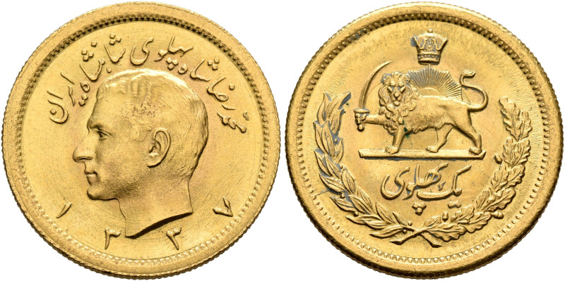 IRAN, Pahlavis. Muhammad Reza Shah, AH 1320-1358 / AD 1941-1979. Pahlavi SH 1337...