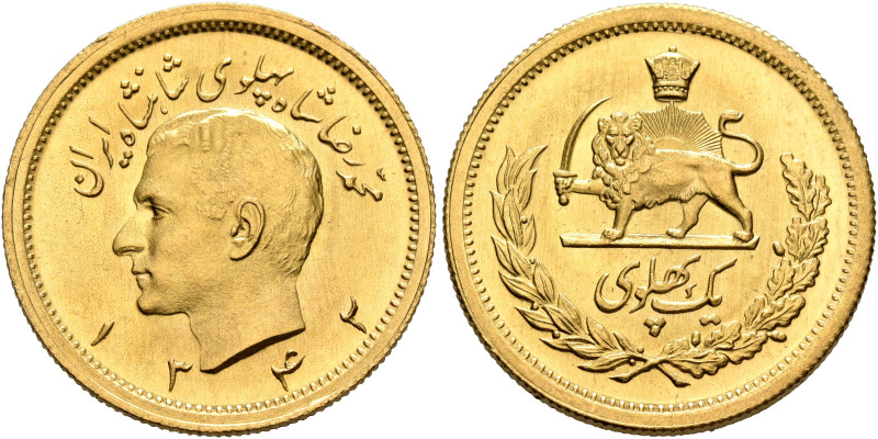 IRAN, Pahlavis. Muhammad Reza Shah, AH 1320-1358 / AD 1941-1979. Pahlavi SH 1342...