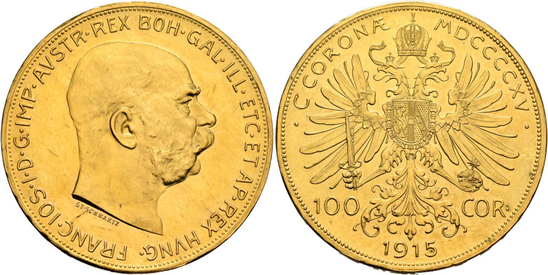 AUSTRIA. Kaisertum Österreich-Ungarn. Franz Josef I. 100 Kronen – 100 Corona (Go...