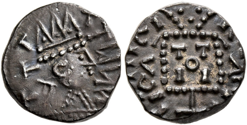 BRITISH, Anglo-Saxon. Primary Sceattas. Circa 700-710. Sceatt (Silver, 13 mm, 1....