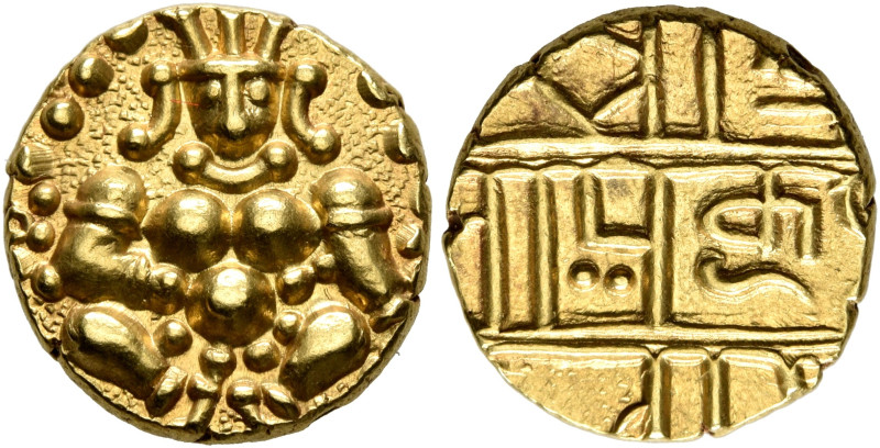 INDIA Nayakas of Chitradurga. Kumara Barmappa Nayaka, 1689-1721. Pagoda (Gold, 1...