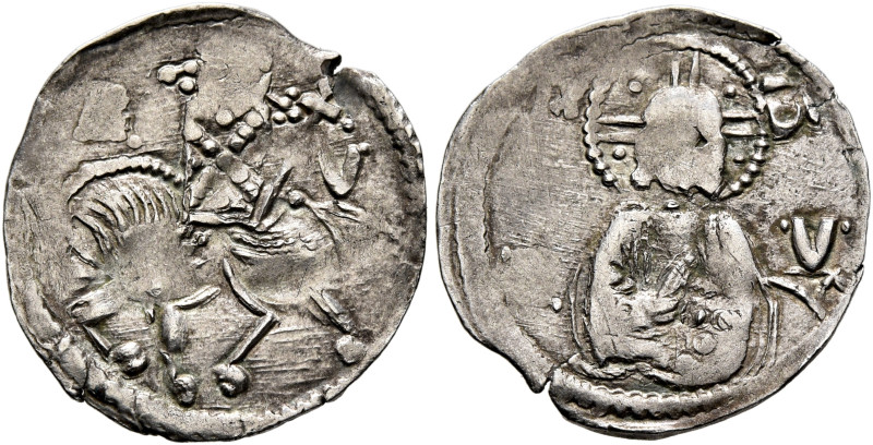 SERBIA. Stefan Uros V, as tsar, 1355-1371. Half Gros (Silver, 17 mm, 0.76 g, 4 h...