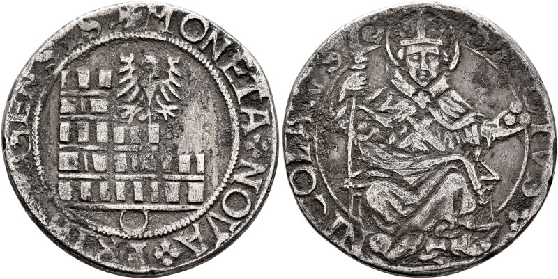 SWITZERLAND. Freiburg. Dicken (Silver, 27 mm, 8.23 g, 2 h), no date (circa 1530-...