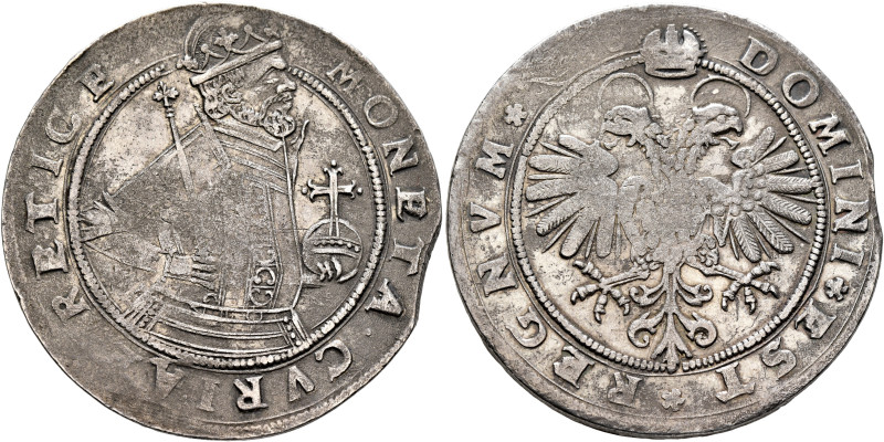 SWITZERLAND. Graubünden. Chur. Taler (Silver, 41 mm, 27.39 g, 6 h), no date (17t...