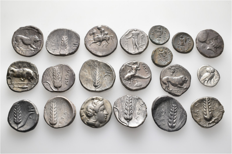 A lot containing 20 silver and bronze coins. All: Greek. About very fine to very...