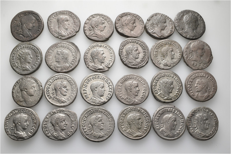 A lot containing 24 silver coins. All: Syro-Phoenician. Tetradrachms. Very fine ...