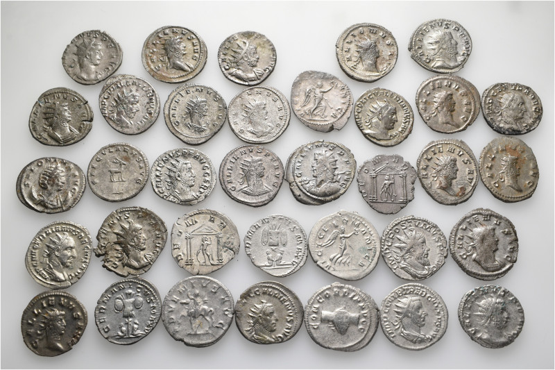 A lot containing 35 silver coins. All: Roman Imperial. Antoniniani. About very f...