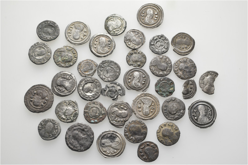 A lot containing 35 silver coins. All: Axumite. Fair to very fine. LOT SOLD AS I...