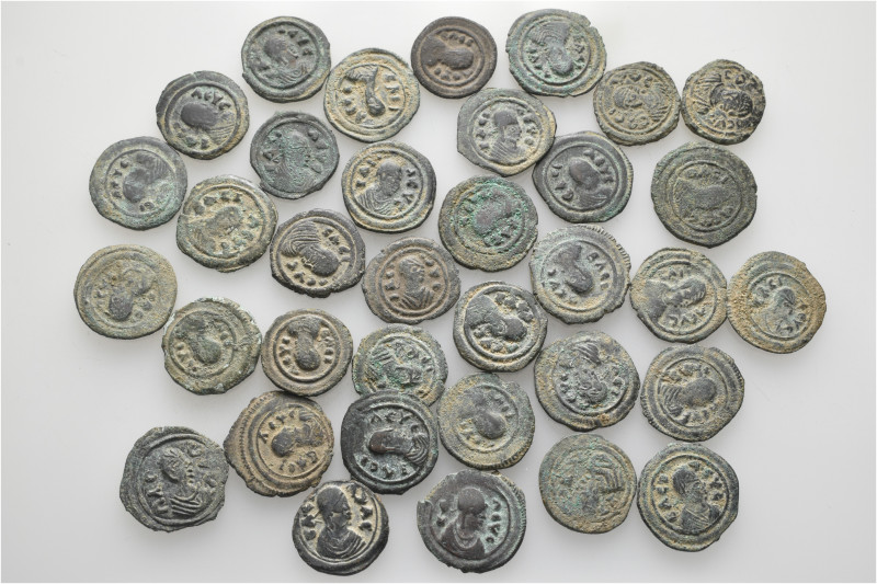 A lot containing 35 bronze coins. All: Axumite. Fair to very fine. LOT SOLD AS I...