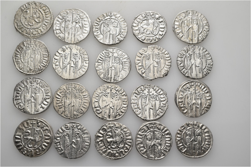 A lot containing 20 silver coins. All: Cilician Armenian. Trams. About extremely...