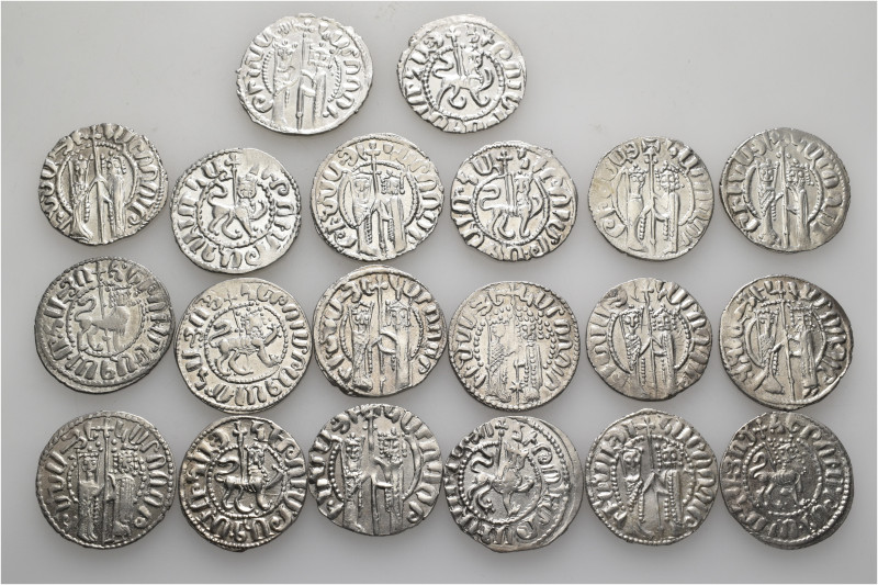 A lot containing 20 silver coins. All: Cilician Armenian. Trams. About extremely...