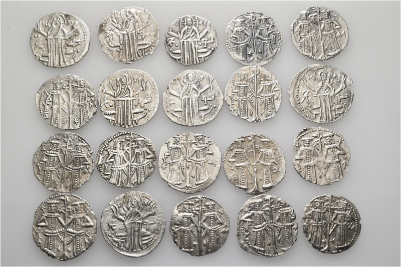 A lot containing 20 silver coins. All: Bulgaria. About extremely fine to good ex...