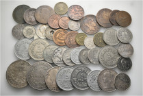 A lot containing 43 silver, bronze and copper nickel coins. Including: France, Italy, Portugal, Spain, San Marino and Vatican. About very fine to extr...
