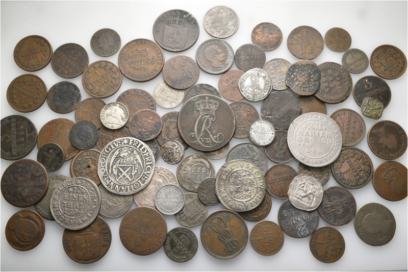 A lot containing 79 silver and bronze coins. All: Germany. About very fine to go...