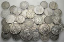 A lot containing 43 silver and copper nickel coins. All: Germany. Good very fine to good extremely fine. LOT SOLD AS IS, NO RETURNS. 43 coins in lot....