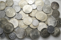 A lot containing 59 silver and copper nickel coins. All: Germany. Good very fine to good extremely fine. LOT SOLD AS IS, NO RETURNS. 59 coins in lot....