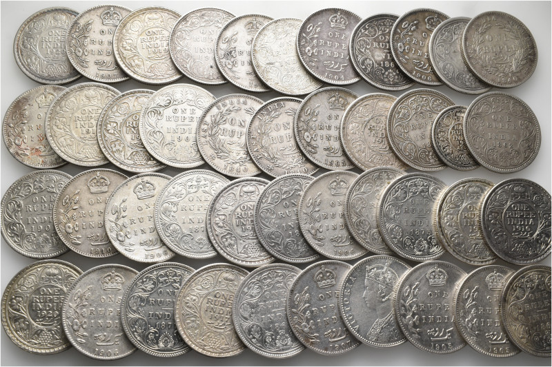 A lot containing 43 silver coins. All: India. Very fine to extremely fine. LOT S...