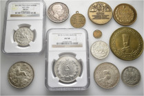 A lot containing 12 gold, silver and bronze coins. All: Iran. Good very fine to extremely fine. LOT SOLD AS IS, NO RETURNS. 12 coins in lot.


From...