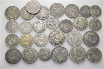 A lot containing 27 silver coins. All: Switzerland, 'Kantonsmünzen'. About very fine to extremely fine. LOT SOLD AS IS, NO RETURNS. 27 coins in lot.
...