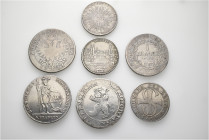 A lot containing 7 silver coins. All: Switzerland, 'Kantonsmünzen'. Fine to very fine. LOT SOLD AS IS, NO RETURNS. 7 coins in lot.


From the colle...