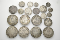 A lot containing 20 silver coins. All: South America. Fair to very fine. LOT SOLD AS IS, NO RETURNS. 20 coins in lot.


From the old inventory of a...