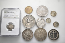 A lot containing 11 silver and bronze coins. All: World. Good very fine to virtually as struck. LOT SOLD AS IS, NO RETURNS. 11 coins in lot.


From...