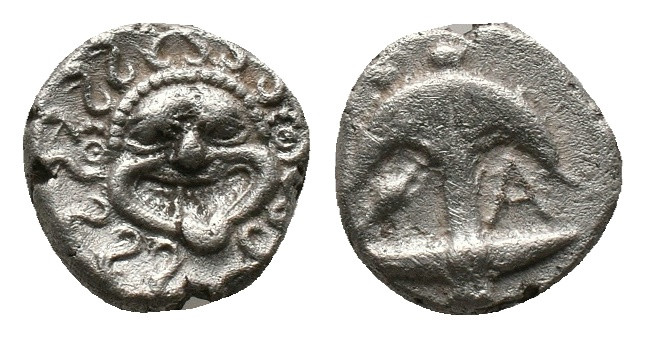 THRACE. Apollonia Pontika. Drachm (Late 5th-4th centuries BC). AR Silver Obv: Fa...
