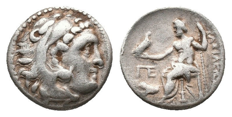 KINGS OF MACEDON. Alexander III, Drachm (336-323 BC). AR Silver Obv:Head of Hera...