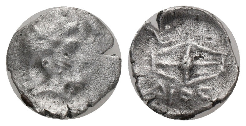 KINGS OF BOSPOROS. Leukon II. Diobol. (240-220 BC). AR Silver, Pantikapaion, str...