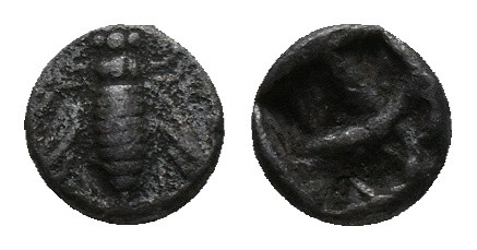 IONIA. Ephesos, Diobol, (500-420 BC). AR Silver
Obv: Bee with straight wings se...