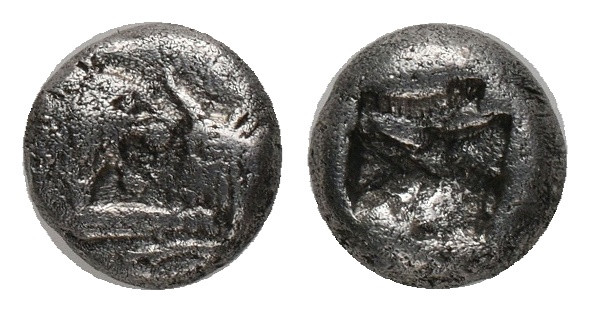 KINGS OF LYDIA. Kroisos. 1/12 Stater. Sardes. (560-546 BC).AR, Silver,
Obv : On...