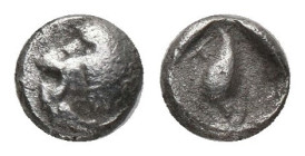 CARIA.Mylasa.Obol. (420-390 BC). AR Silver
Obv : Forepart of lion right, head reverted.
Rev : Bird standing left. Condition : Good very fine. Weight...