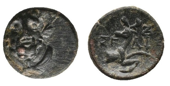 PISIDIA, Selge (2nd-1st century BC). AE Bronze
Obv: Bearded head of Herakles th...