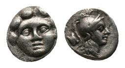 PISIDIA. Selge. Obol (350-300 BC). AR Silver
Obv: Facing gorgoneion.
Rev: Helmeted head of Athena right; astragalos to left. Condition: Good very fi...