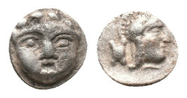 PISIDIA. Selge. Obol (350-300 BC). AR Silver
Obv: Facing gorgoneion.
Rev: Helmeted head of Athena right; astragalos to left. Condition: Good very fi...