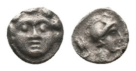 PISIDIA. Selge. Obol (350-300 BC). AR Silver
Obv: Facing gorgoneion.
Rev: Helmeted head of Athena right; astragalos to left. Condition: Good very fi...