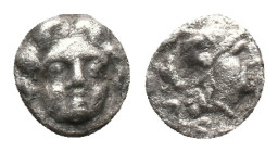 PISIDIA. Selge. Obol (350-300 BC). AR Silver
Obv: Facing gorgoneion.
Rev: Helmeted head of Athena right; astragalos to left. Condition: Good very fi...