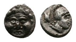 PISIDIA. Selge. Obol (350-300 BC). AR Silver
Obv: Facing gorgoneion.
Rev: Helmeted head of Athena right; astragalos to left. Condition: Good very fi...