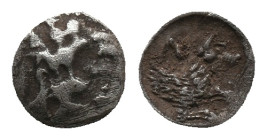LYCAONIA, Laranda. Obol (324/3 BC). AR. Silver Obv: Uncertain Rev: Forepart of wolf right Condition : Good very fine.
Weight : 0.56 gr
Diameter : 10...