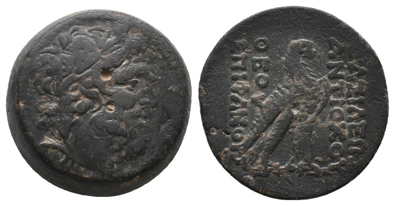 SELEUKID KINGDOM. Antiochos IV Epiphanes Obol (169-168 BC). AE. Bronze, "Egyptia...
