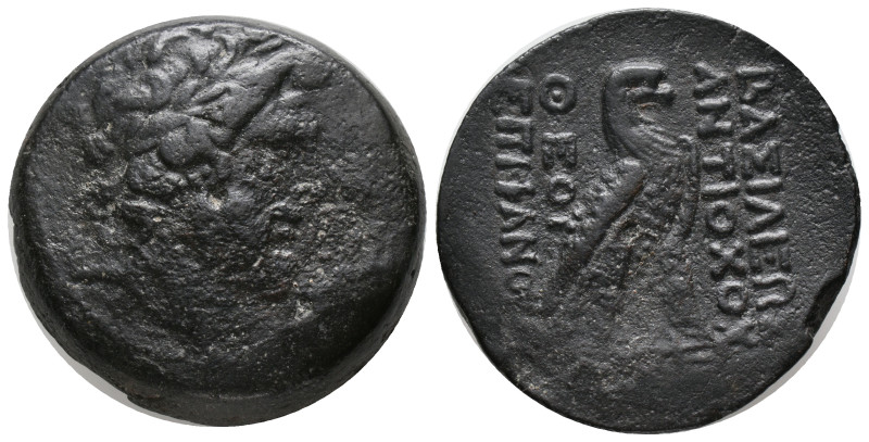 SELEUKID KINGDOM. Antiochos IV Epiphanes Obol (169-168 BC). AE. Bronze, "Egyptia...