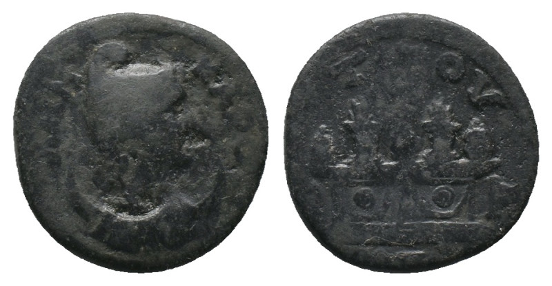 CARIA. Attuda. Pseudo-autonomous (200-250). AE Bronze. Obv: MHN KAPOY, draped bu...