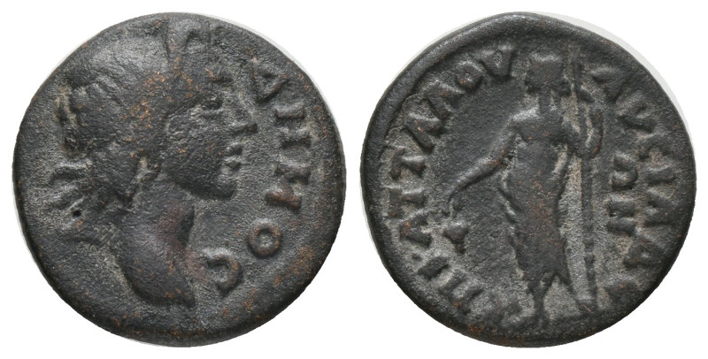 CARIA. Attuda. Pseudo-autonomous issue. (2nd-3rd century) AE Bronze Obv: ΔΗΜΟC L...