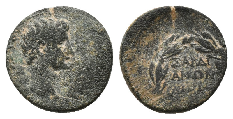 LYDIA.Sardes.Augustus.(27 BC- 14).AE. Bronze
Obv : ΣΕΒΑΣΤΟΥ. Bare head, right....