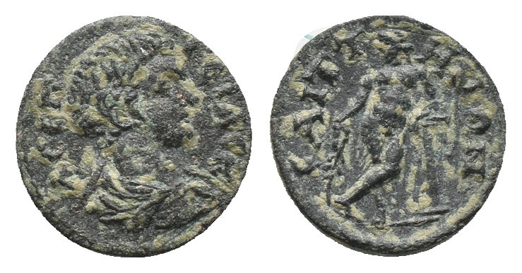LYDIA. Saitta. Geta, Caesar (198-209 AD). AE Bronze Obv: Λ CEΠ ΓETAC K. Barehead...